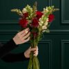 Red Rose and Antirrhinum Bouquet