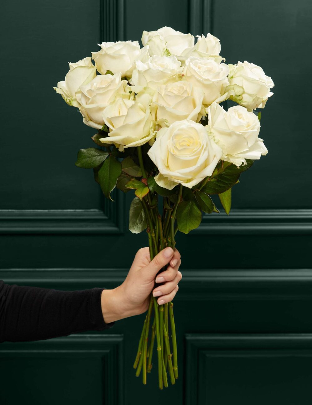 White Avalanche Rose Bouquet