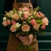 Peach Rose & Freesia Bouquet